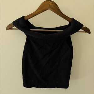 Elegant Black Off the Shoulder Top